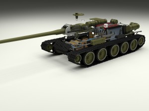 su 100 interior-engine bay full camo hdri 3D Model