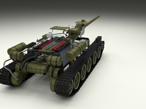 su 100 interior-engine bay full camo hdri 3D Model