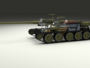 su 100 interior-engine bay full camo hdri 3D Model
