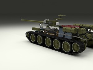 su 100 interior-engine bay full camo hdri 3D Model