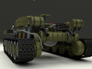 su 100 interior-engine bay full camo hdri 3D Model