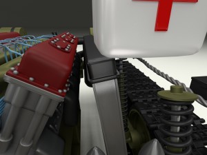 su 100 interior-engine bay full camo hdri 3D Model