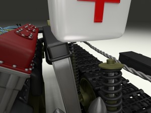 su 100 interior-engine bay full camo hdri 3D Model