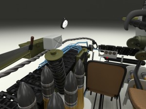 su 100 interior-engine bay full camo hdri 3D Model