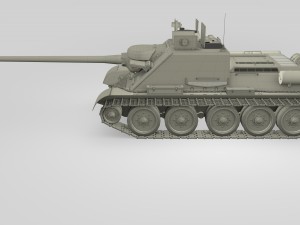 su 100 interior-engine bay full camo hdri 3D Model