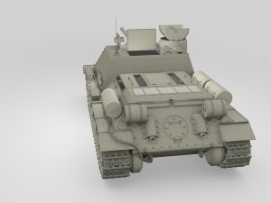 su 100 interior-engine bay full camo hdri 3D Model