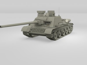 su 100 interior-engine bay full camo hdri 3D Model