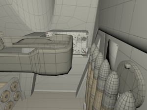 su 100 interior-engine bay full camo hdri 3D Model