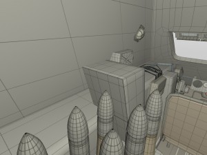 su 100 interior-engine bay full camo hdri 3D Model