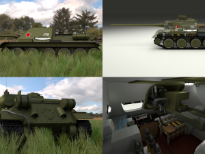 su 100 interior-engine bay full hdri 3D 模型