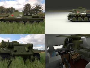 su 100 ruang mesin interior full hdri Model 3D