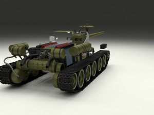 su 100 interior-engine bay full hdri 3D 模型