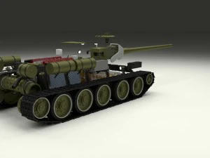 su 100 interior-engine bay full hdri 3D Model