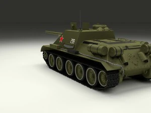 su 100 with interior hdri 3D Model