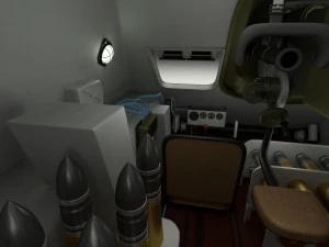 su 100 with interior hdri 3D Model