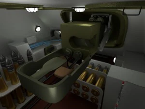 su 100 with interior hdri 3D Model