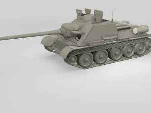 su 100 with interior hdri 3D Model