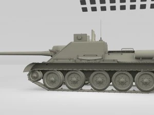su 100 with interior hdri 3D Model