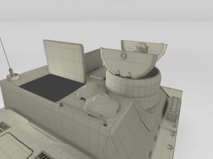 su 100 with interior hdri 3D Model