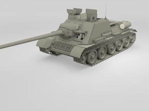 su 100 with interior 3D 模型