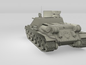 su 100 with interior 3D 模型