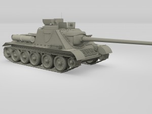 su 100 with interior 3D 模型