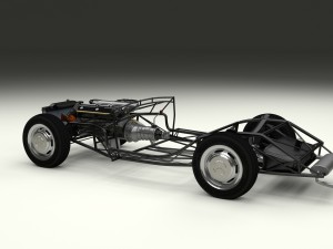 fully modelled mercedes 300sl roadster red hdri Model 3D