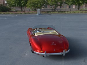 fully modelled mercedes 300sl roadster red hdri Model 3D