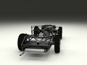 fully modelled mercedes 300sl roadster silver hdri 3D Model