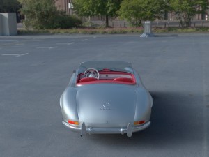 fully modelled mercedes 300sl roadster silver hdri 3D Model