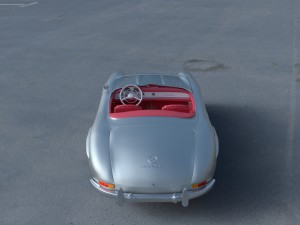 fully modelled mercedes 300sl roadster silver hdri 3D Model