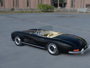 mercedes 300sl roadster w198 hdri Modèle 3D