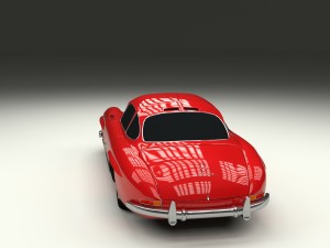 rigged mercedes 300sl w198 hdri 3D 모델