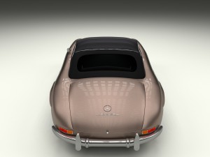 mercedes 300sl roadster top up hdri Model 3D