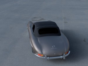 mercedes 300sl roadster top up hdri Model 3D