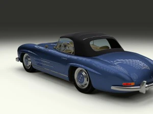 mercedes 300sl roadster top hdri 3D Model