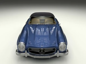 mercedes 300sl roadster top hdri 3D Model