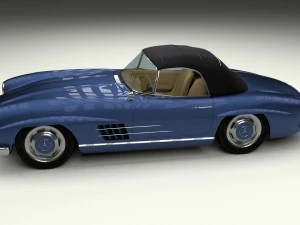 mercedes 300sl roadster top hdri 3D Model