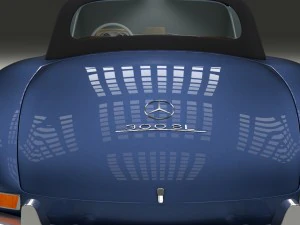 mercedes 300sl roadster top hdri 3D Model