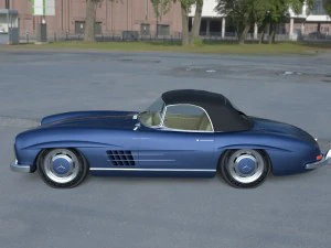 mercedes 300sl roadster top hdri 3D Model