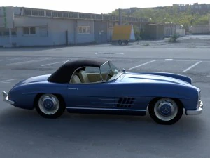 mercedes 300sl roadster top hdri 3D Model