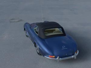 mercedes 300sl roadster top hdri 3D Model