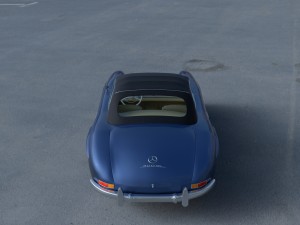 mercedes 300sl roadster top hdri 3D मॉडल