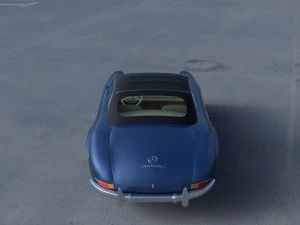 mercedes 300sl roadster top hdri 3D Model