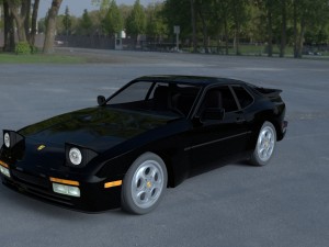 porsche 944 turbo with interior hdri 3D Model