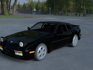 ポルシェ 944 ターボ、インテリア HDR 付き 3Dモデル