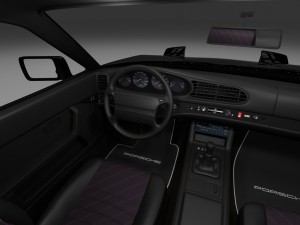 porsche 944 turbo with interior hdri 3D Model
