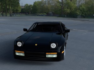porsche 944 turbo with interior hdri 3D Model