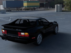 porsche 944 turbo with interior hdri 3D Model