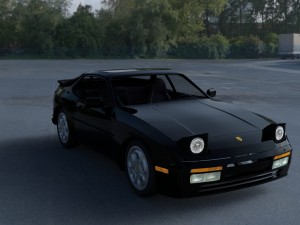 porsche 944 turbo with interior hdri 3D Model